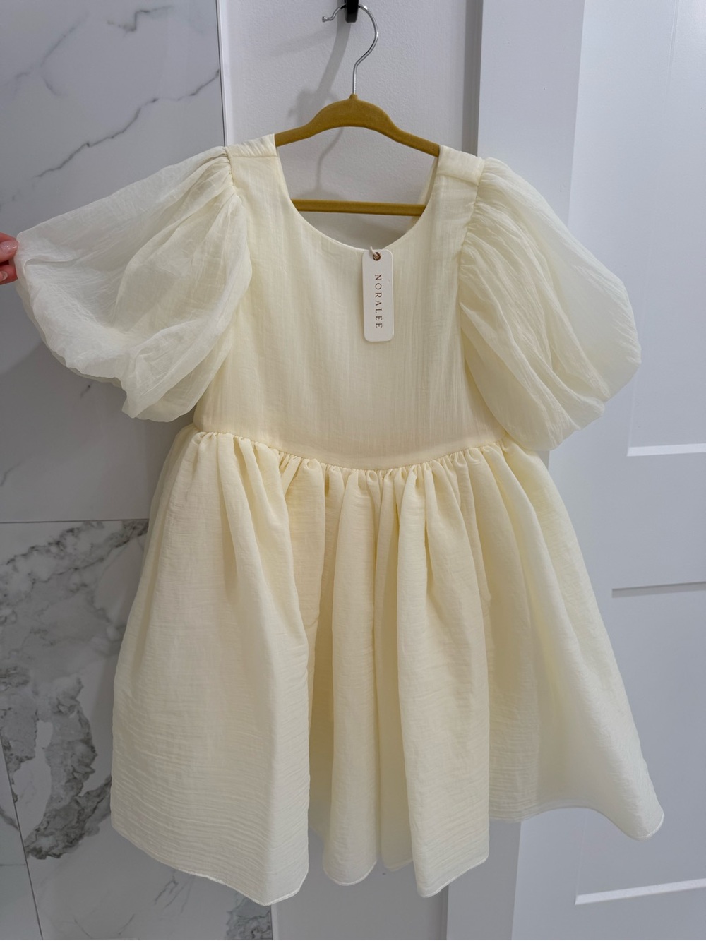 Noralee Girls' Cream Puff-Sleeve Party Dress